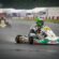 Alex Rogowski numer 202 AMO Racing Team w deszczu podczas Kartingowych Mistrzostw Polski w Bydgoszczy