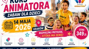 Kurs Animatora Zabaw dla Dzieci — Kraków, 14 maja 2026 | Akademia Animatora®
