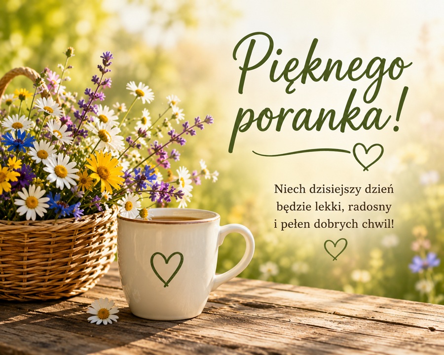 Kartka Pięknego Poranka – darmowa kartka z życzeniami na dobry początek dnia